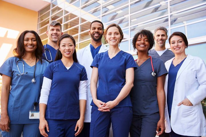 A group of nurses discusses the best compression socks for nurses.