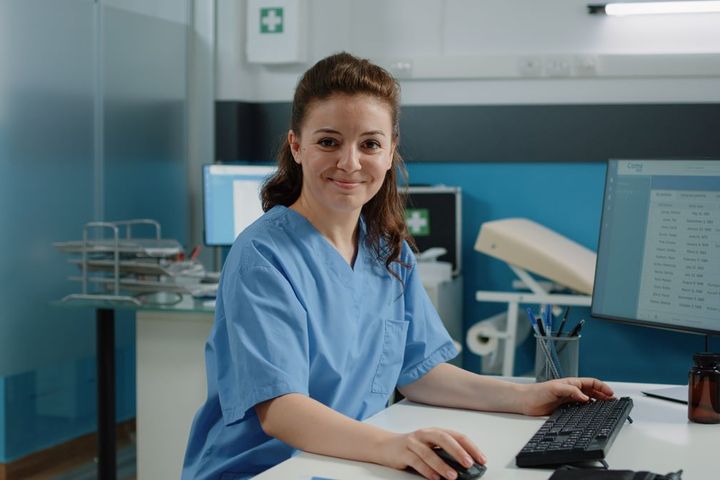 Medical assistant at the office