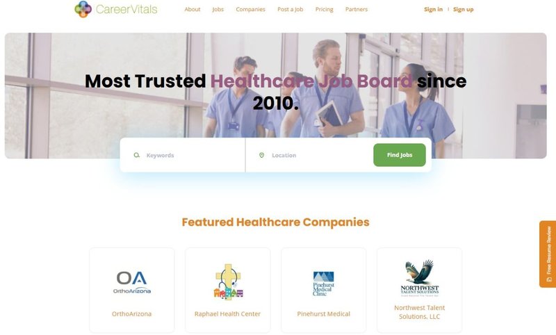 Career Vitals home page