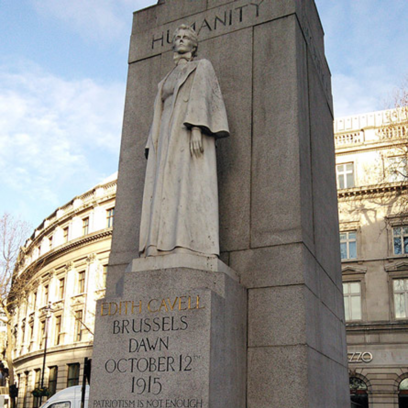 Edith Cavell's funeral procession.