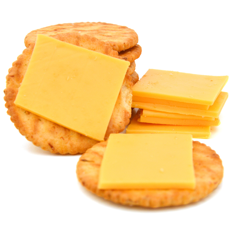 Cheese and crackers.