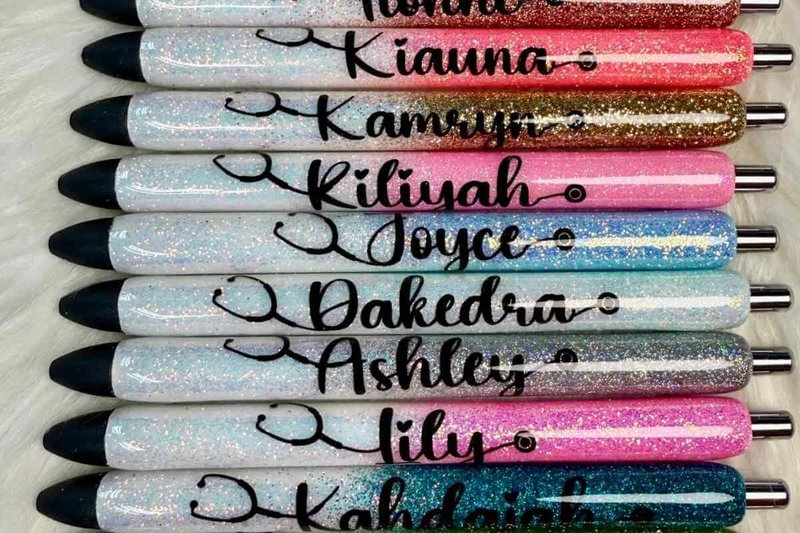 Custom pens with nurse names on them.