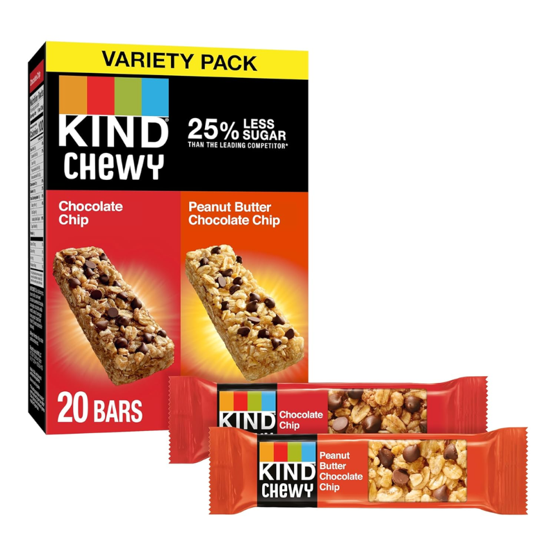 Granola bars from Kind bars for nurse survival kit.