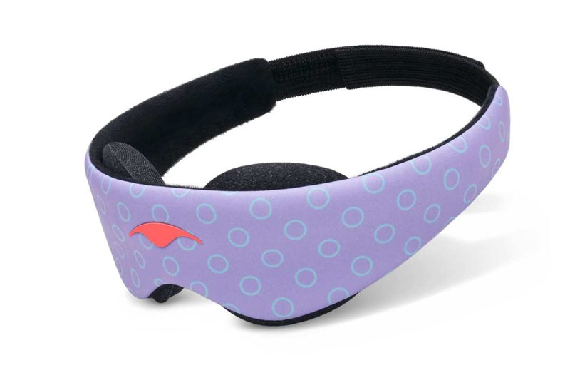 Manta brand sleep mask in light purple.