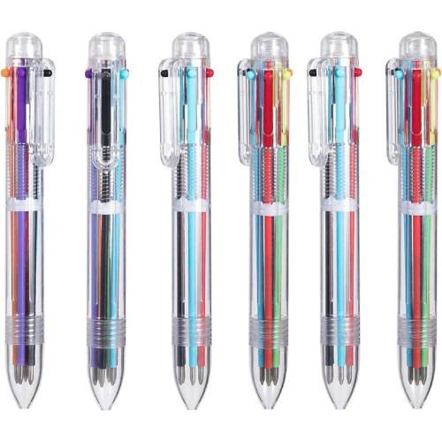 Multicolored pens.
