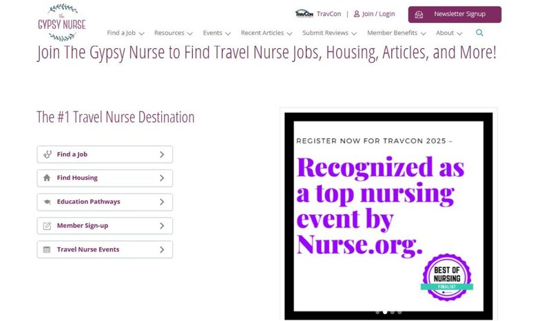 Gypsy Nurse home page