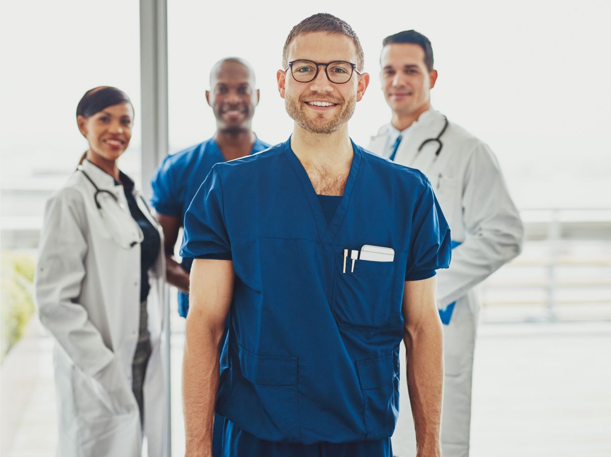 Montana nurses and physicians smile for the camera.