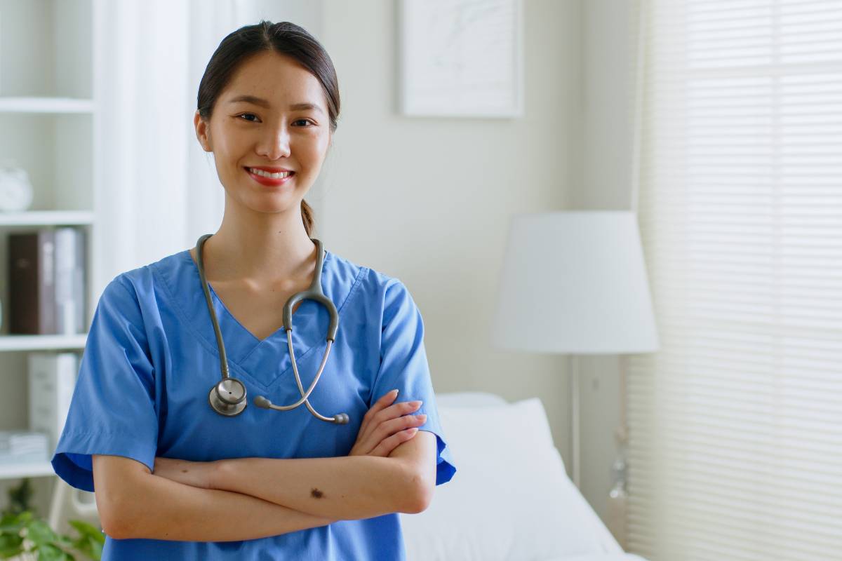 A nurse prepares for her New Mexico Board of Nursing license renewal.